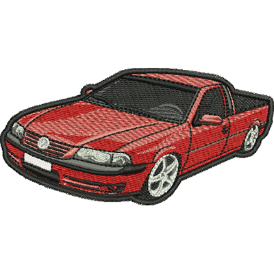 Matriz de matriz Matriz De Bordado Carro Picape Vermelha Com Contorno